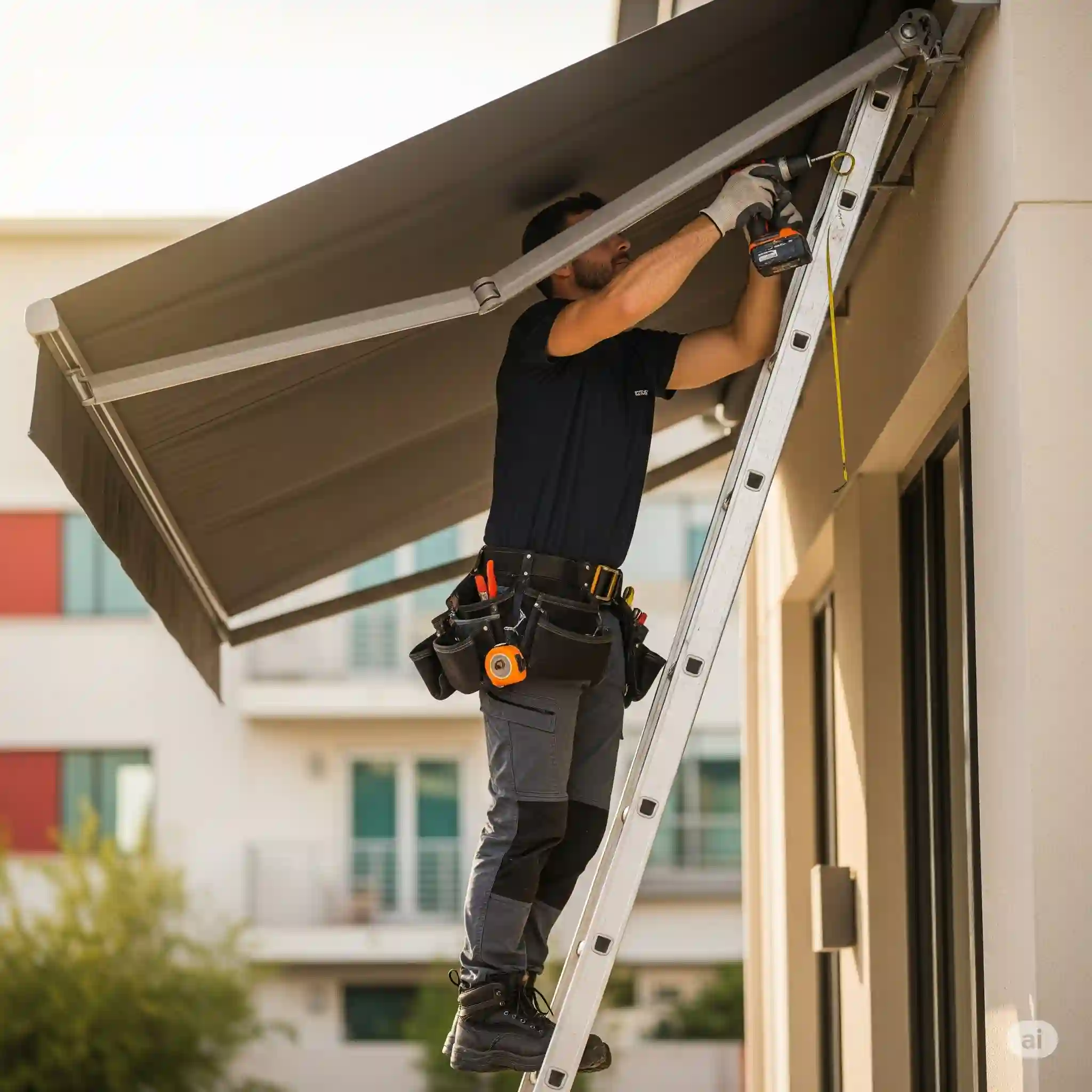 Shopfront awning repair and parts replacement in Oxford